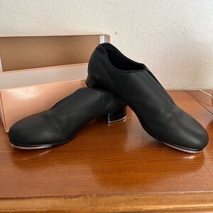 Men’s Bloch Black Tap-Flex Tap Dance Shoes Size 7.5 In Good Used Condition W/Box